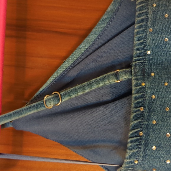 Denim and Rhinestone Dress - Picture 7 of 7